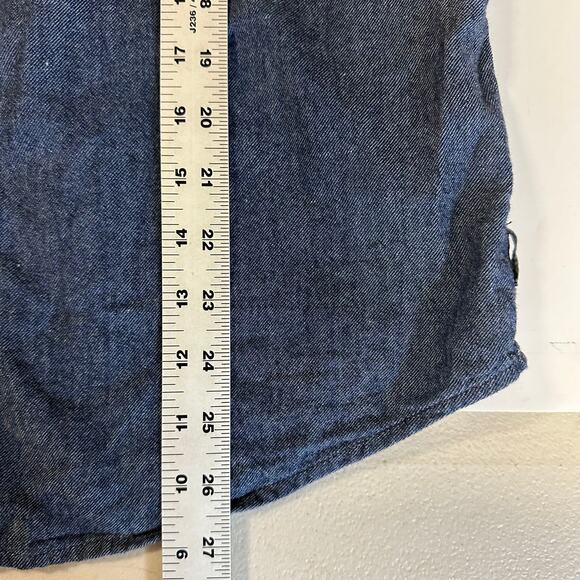 Prana Women’s Chambray Button Up Shirt Small Long Sleeve Organic Cotton - Picture 7 of 7